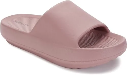 bronax arch support slides for women and men 9 10 w 75 85 m blush