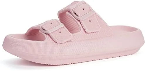 bronax cushion slides for women pillow slippers pink